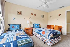 Charming Sports Themed Twins bedroom