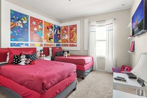 Colorful and lovely Mickey & Minnie themed bedroom