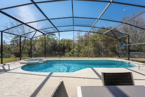 Relax in our large pool area with your family, memories that will last a lifetime.