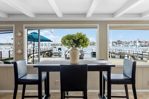 Dining area with seating for four.