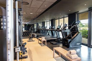 Träningsutrustning på rummet
