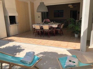 dining and grill area