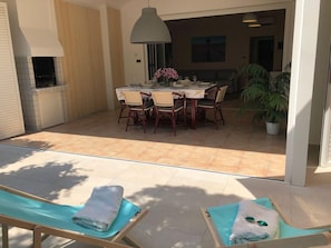 dining and grill area