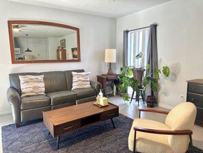 The living room is the perfect blend of minimalism and warmth, making every moment special
