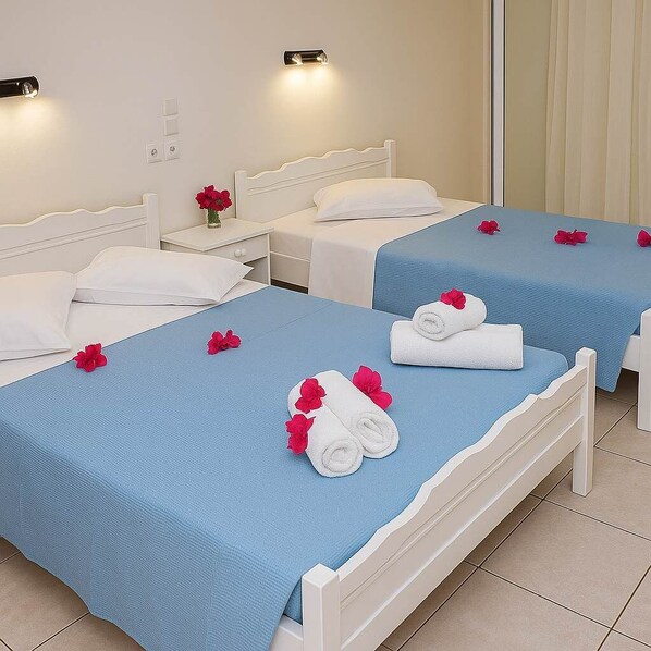 Triple room with a double and a single bed