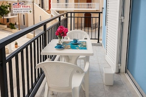 Private balcony with seating – Ideal for morning coffee