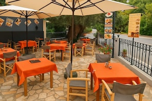 Enjoy meals at the restaurant