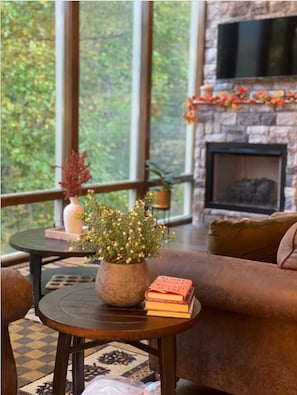 Nothing is better than sitting by the fire, on a cooler evening.
