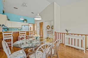 Enjoy dining as a group with seating for 9