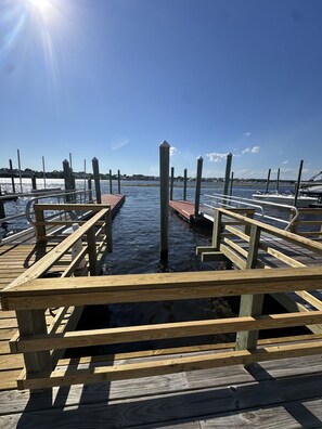 Your ICWW shared dock awaits directly 1 block North just across Canal Dr.!