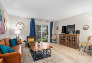 Our beautifully decorated living area is your sanctuary for relaxation and style.
