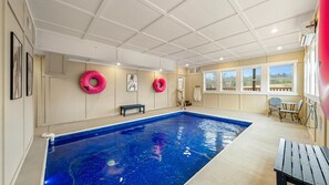 Take a dip in the private indoor pool!