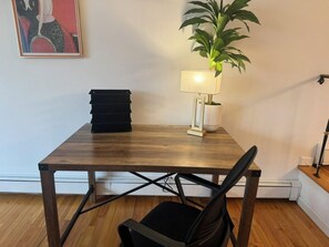 Bright and simple lounge space