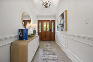 Step into style — a bright and welcoming entryway sets the tone for your relaxing stay