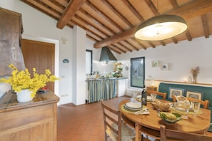 Kitchen and dining area