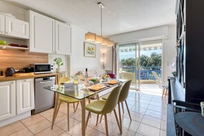 Kitchen and dining area
