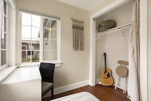 Unpack, settle in, and maybe even strum a tune while you're here.