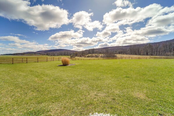 Spring Mills Vacation Rental | Studio | 1BA | Stairs Required | 800 Sq Ft