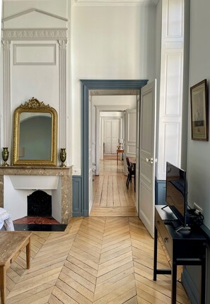 An apartment with an enfilade layout