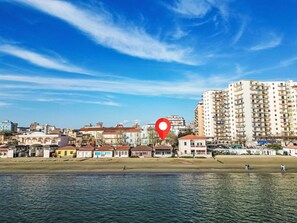 Gebäude, Wohnung, Meer, Küste, Strand, Urlaub, Ferienort, Gartenmöbel