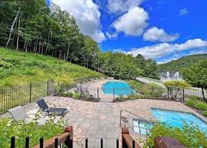 Access to Pool and hot tub area