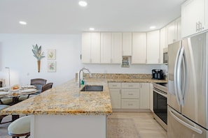 Well-appointed kitchen.