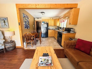 Open concept living room and kitchen