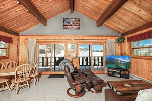 Living Area with a View of Sun Valley Lake