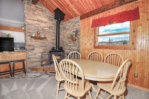 Dining and Fireplace