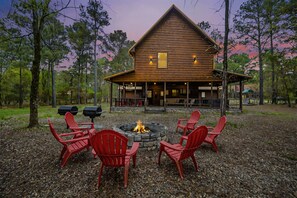 Swap stories & make smores around the firepit