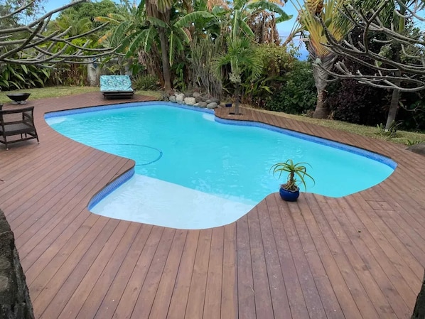 Vue sur piscine