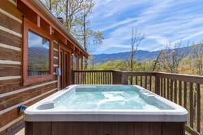 Hot Tub with a Mountain View
