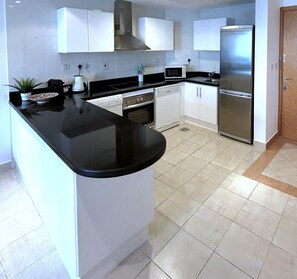 Open-plan kitchen