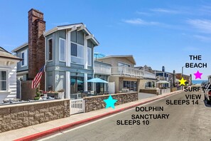 The Dolphin and Surf View properties are just five houses apart.