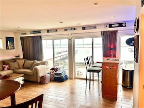 1st Floor Common Area with Bar - Walk out to patio and lake