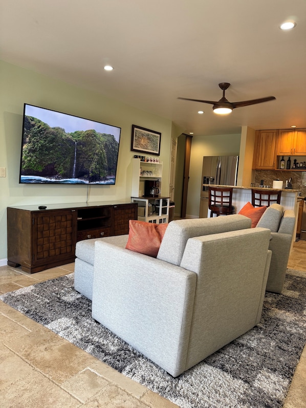 View of Living Room & Kitchen From The Front Entry