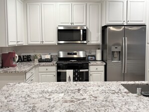 Stove, Refrigerator, stove, Keurig machine large kitchen