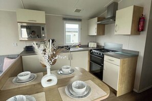 Bright dining area