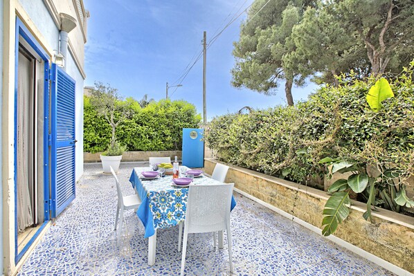 Salle à manger extérieure