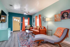 Living Room with Foldout Couch