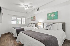 This bright, clean, and inviting bedroom offers the ideal retreat to unwind after a fun-filled day. Kick back, relax, and enjoy a peaceful night’s sleep in comfort, making it the perfect end to your North Myrtle Beach vacation adventures.