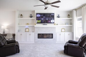 Living Room & Fireplace Smart TV