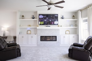 Living Room & Fireplace Smart TV