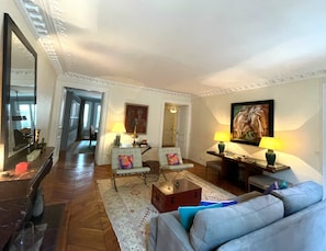 Living Room with views to dining room and entry hall