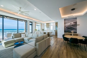 Living, Dining, Kitchen
