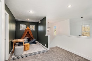 Secret forts, quiet time, or creative play—this dreamy space is a kid favorite.