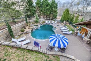 Dive into luxury—our heated pool is open year-round.