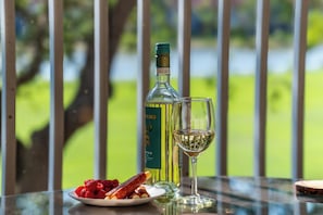 Enjoy the breeze on the balcony overlooking the 17th green!