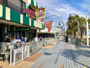 Myrtle Beach Boardwalk and Sky Wheel.  