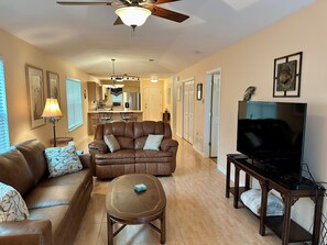 Living room with sleeper sofa